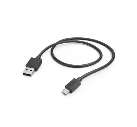 Hama USB 2.0, Male Micro USB B to Male USB A, 480Mbps, 1m [00201584]; 325-103