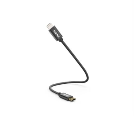 Hama USB 2.0, Male Lightning to Male USB C, 480Mbps, 200mm [00201601]; 325-124