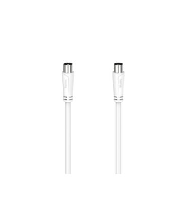 Hama Antenna Cable Series Male Coax Plug to Female Coax Socket, 1.5m, Antenna Coaxial, Terminated75 Ω [00205045]; 325-134