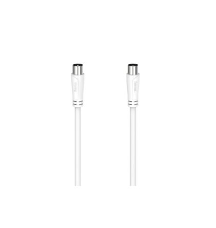 Hama Antenna Cable Series Male Coax Plug to Female Coax Socket, 5m, Antenna Coaxial, Terminated75 Ω [00205047]; 325-136