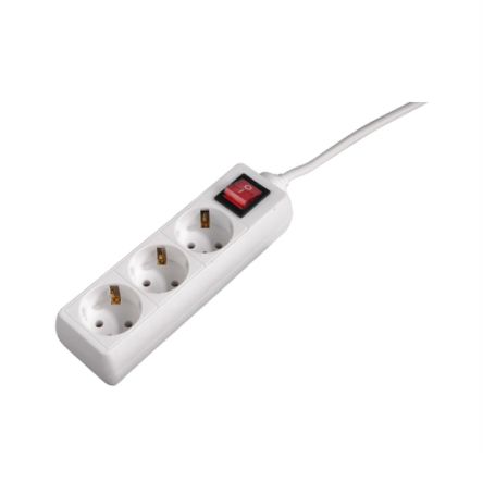 Hama 3 Gang Power Distribution Unit, 5m Cable, 16A, 250 V [00108815]; 325-173