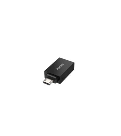 Hama Straight, Plug-In, Male to Female- Dual Port Type Micro USB B, USB A 2.0 USB Adaptor [00200307]; 325-224