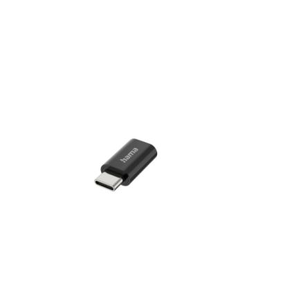 Hama Straight, Plug-In, Female to Male- Single Port Type USB C, USB Micro B 2.0 USB Adaptor [00200310]; 325-225