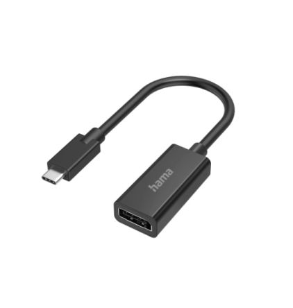 Hama USB C to DisplayPort Adapter, USB C, 2 Supported Display(s) - 4096 x 2160 @ 60Hz [00200314]; 325-230