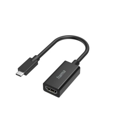 Hama USB C to HDMI Adapter, USB C, 2 Supported Display(s) - 4096 x 2160 @ 30Hz [00200315]; 325-231