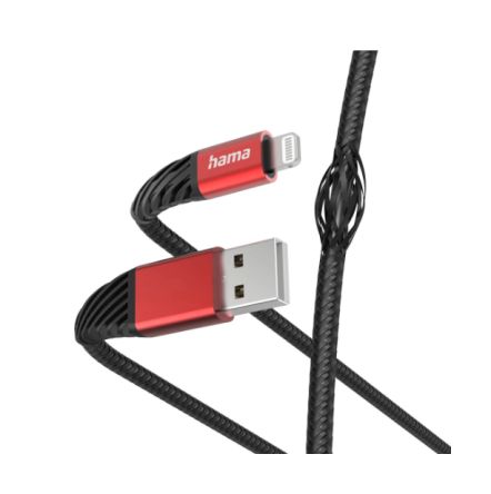 Hama USB 2.0, Male Lightning to Male USB A, 480Mbps, 1.5m [00201538]; 325-262
