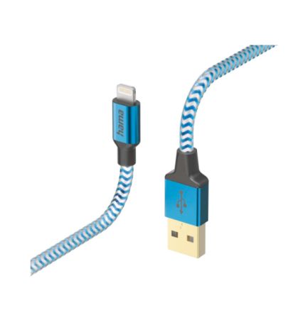 Hama USB 2.0, Male Lightning to Male USB A, 480Mbps, 1.5m [00201553]; 325-268
