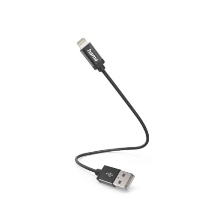 Hama USB 2.0, Male Lightning to Male USB A, 480Mbps, 200mm [00201578]; 325-287