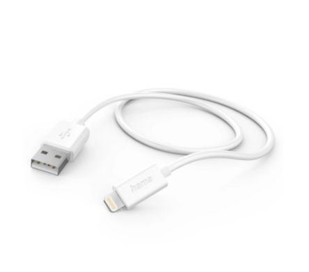 Hama USB 2.0, Male Lightning to Male USB A, 480Mbps, 1m [00201579]; 325-288