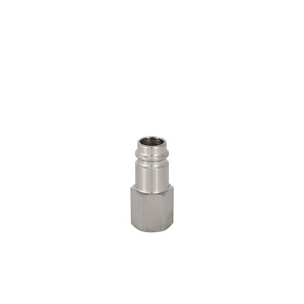 RS PRO Brass, Steel Male Pneumatic Quick Connect Coupling, 1/2 in BSP Female Threaded [0]; 325-372