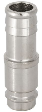 RS PRO Brass, Steel Male Pneumatic Quick Connect Coupling, 8mm Hose Barb [0]; 325-391