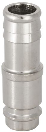 RS PRO Brass, Steel Male Pneumatic Quick Connect Coupling, 9mm Hose Barb [0]; 325-392
