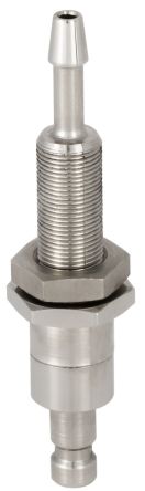 RS PRO Brass Male Pneumatic Quick Connect Coupling, M7 3mm Hose Barb [0]; 325-408