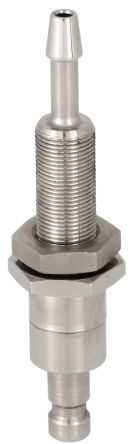 RS PRO Brass Male Pneumatic Quick Connect Coupling, M7 4mm Hose Barb [0]; 325-409