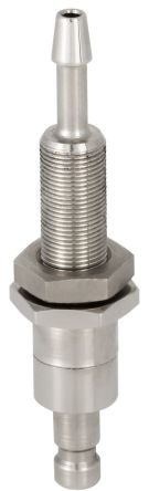RS PRO Brass Male Pneumatic Quick Connect Coupling, M10 x 1 6mm Hose Barb [0]; 325-410