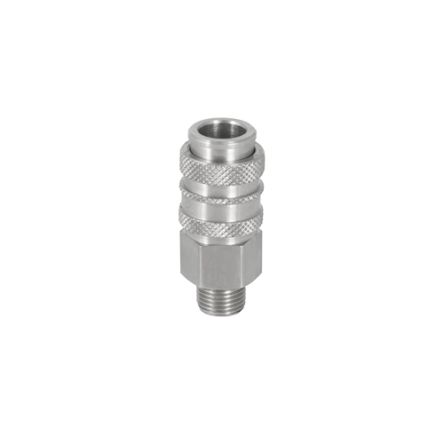 RS PRO Brass Female Pneumatic Quick Connect Coupling, M12 x 1.5 Male Threaded [0]; 325-418