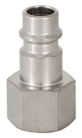 RS PRO Brass, Steel Male Pneumatic Quick Connect Coupling, M14 Female Threaded [0]; 325-484