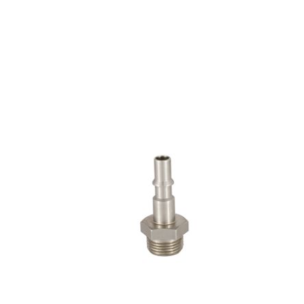 RS PRO Brass, Steel Male Pneumatic Quick Connect Coupling, 1/4 BSP Male Threaded [0]; 325-489