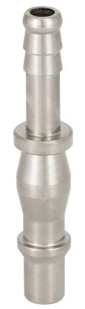RS PRO Brass, Steel Male Pneumatic Quick Connect Coupling, 13mm Hose Barb [0]; 325-502