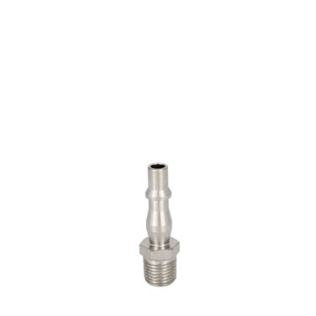 RS PRO Brass, Steel Male Pneumatic Quick Connect Coupling, BSPT 1/2 Male Threaded [0]; 325-503