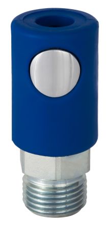 RS PRO Plastic, Steel Female Pneumatic Quick Connect Coupling, NPT 1/4 Male Threaded [0]; 325-562