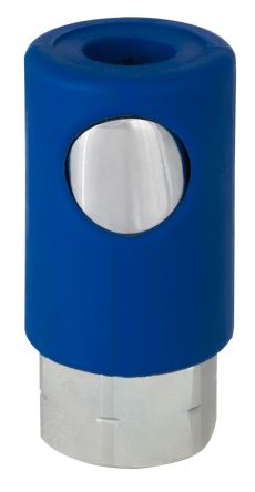 RS PRO Steel, Plastic Female Pneumatic Quick Connect Coupling, 1/4 in BSP Female Threaded [0]; 325-565