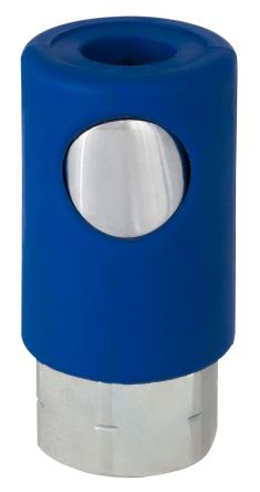 RS PRO Plastic, Steel Female Pneumatic Quick Connect Coupling, 3/8 in BSP Female Threaded [0]; 325-566