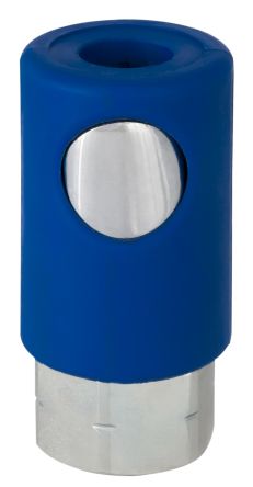 RS PRO Plastic, Steel Female Pneumatic Quick Connect Coupling, 1/2 in BSP Female Threaded [0]; 325-568