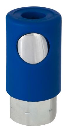 RS PRO Plastic, Steel Female Pneumatic Quick Connect Coupling, NPT 1/8 Female Threaded [0]; 325-569