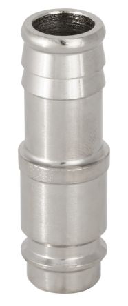 RS PRO Brass, Steel Male Pneumatic Quick Connect Coupling, 13mm Hose Barb [0]; 325-614