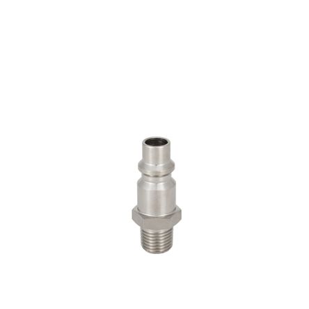 RS PRO Brass, Steel Male Pneumatic Quick Connect Coupling, BSPT 1/2 Male Threaded [0]; 325-623