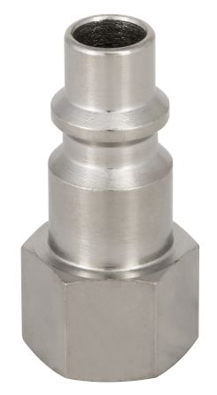 RS PRO Brass, Steel Male Pneumatic Quick Connect Coupling, 3/2 in BSP Female Threaded [0]; 325-632
