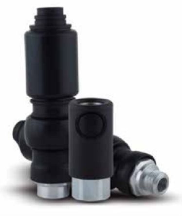 RS PRO Stainless Steel Male Pneumatic Quick Connect Coupling, 8mm Hose Barb [0]; 325-641