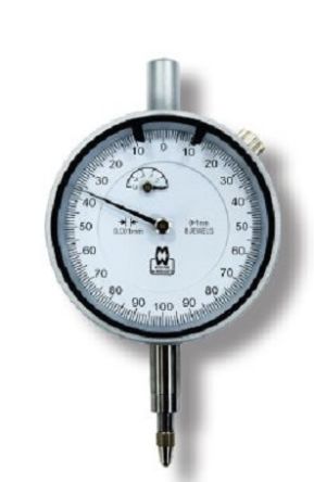 Moore & Wright MW400-01 Dial Indicator, 0 → 1 mm Measurement Range, 0.001 mm Resolution , ± 0.004 mm Accuracy [MW400-01]; 327-110