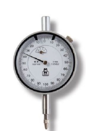 Moore & Wright MW400-02 Dial Indicator, 0 → 1 mm Measurement Range, 0.001 mm Resolution , ± 0.004 mm Accuracy [MW400-02]; 327-276