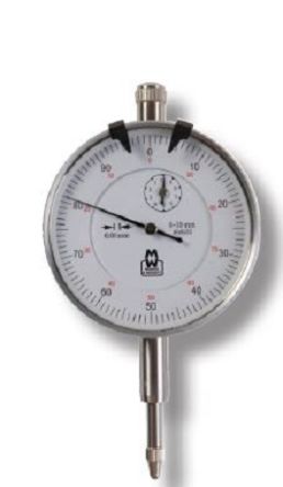 Moore & Wright MW400-05 Dial Indicator, 0 → 10 mm Measurement Range, 0.001 mm Resolution , ± 0.016 mm Accuracy [MW400-05]; 327-326