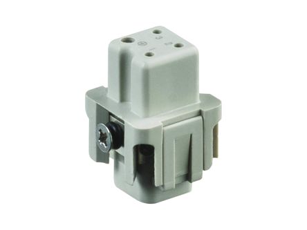 TE Connectivity Heavy Duty Power Connector Module, 10A, Female, HA Insert Series, 4 Contacts [T2010032201-000]; 327-404