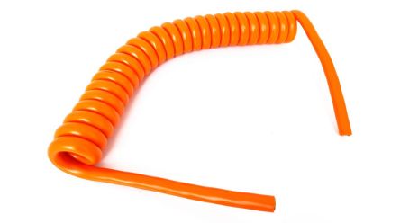 TBS de Buck B.V. SP-DSR Spiral Cable 6 mm² 5 Core Power Cable, Orange Polyurethane PUR, 2m [SP-DSR-254]; 327-485