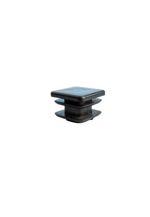 Guitel Hervieu Black Plastic Square End Cap, 50 x 50mm 50 x 50 Strut Profile [702345]; 327-983