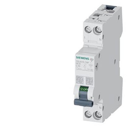 Siemens SENTRON 5SL60 MCB, 1P + N, 10A Curve C, 230V AC, 6 kA Breaking Capacity [5SL6010-7MF]; 328-375