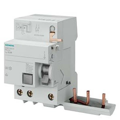 Siemens 5SM27 RCCB, 63A, 3 Pole, 500mA, Type A, 400V [5SM2735-6]; 328-400