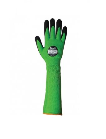 Traffi TG5150 Green HPPE/Nylon/Glass Abrasion Resistant, Breathable, Cut Resistant, Dry Environment, General Purpose [A-TG5150-GR-9]; 328-703