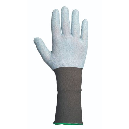 Traffi TG725 Black, Blue Yarn Abrasion Resistant, Cut Resistant, Machine Washable, Puncture Resistant Work Gloves, Size [A-TG725-BL/BK-L]; 328-713
