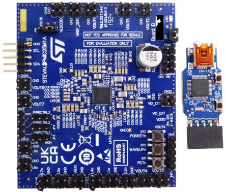 STMicroelectronics Evaluation Board For High Integration STPMIC25 Power Management IC For Microprocessor Units [STEVAL-PMIC25V1]; 328-774