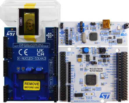 STMicroelectronics Time-Of-Flight High Accuracy Proximity Sensor Expansion Board Based On The VL53L4ED For STM32 Nucleo [P-NUCLEO-53L4A3]; 328-791