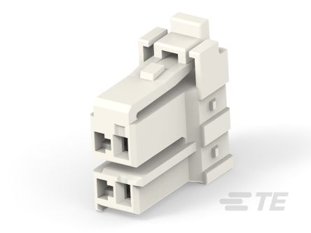 TE Connectivity Compact Power Connector Free Hanging (In Line) Plug, 2, Crimp Termination, 10A, 300 V AC [2371224-1]; 328-922