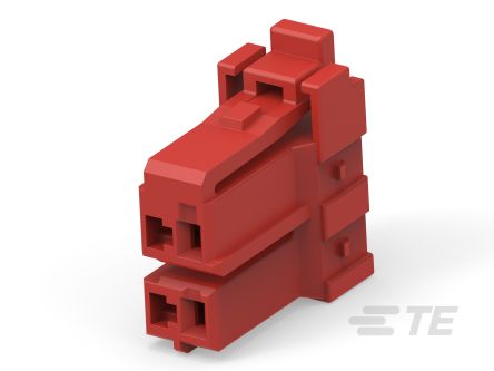 TE Connectivity Compact Power Connector Free Hanging (In Line) Plug, 2, Crimp Termination, 10A, 300 V AC [1-2371224-0]; 328-926