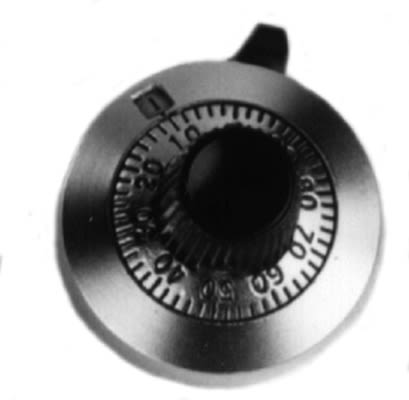 Vishay 24.5mm Silver Potentiometer Knob for 1/4in Shaft Round Shaft, 11A11B10 [11A11B10]; 329-018