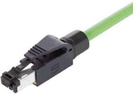 HARTING RJ Industrial Series Male RJ45 Connector, Cable Mount, Cat5 Straight 1 Port 4 -Way [09451511109]; 329-356