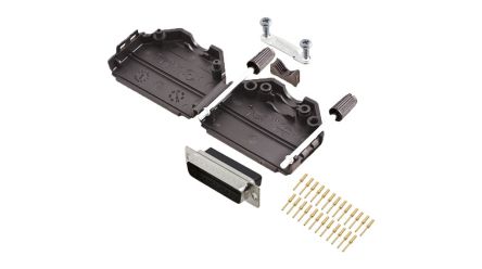Encitech Connectors, 6355 Series D Sub Hoods For Use With For Cable [6355-0078-03]; 329-412